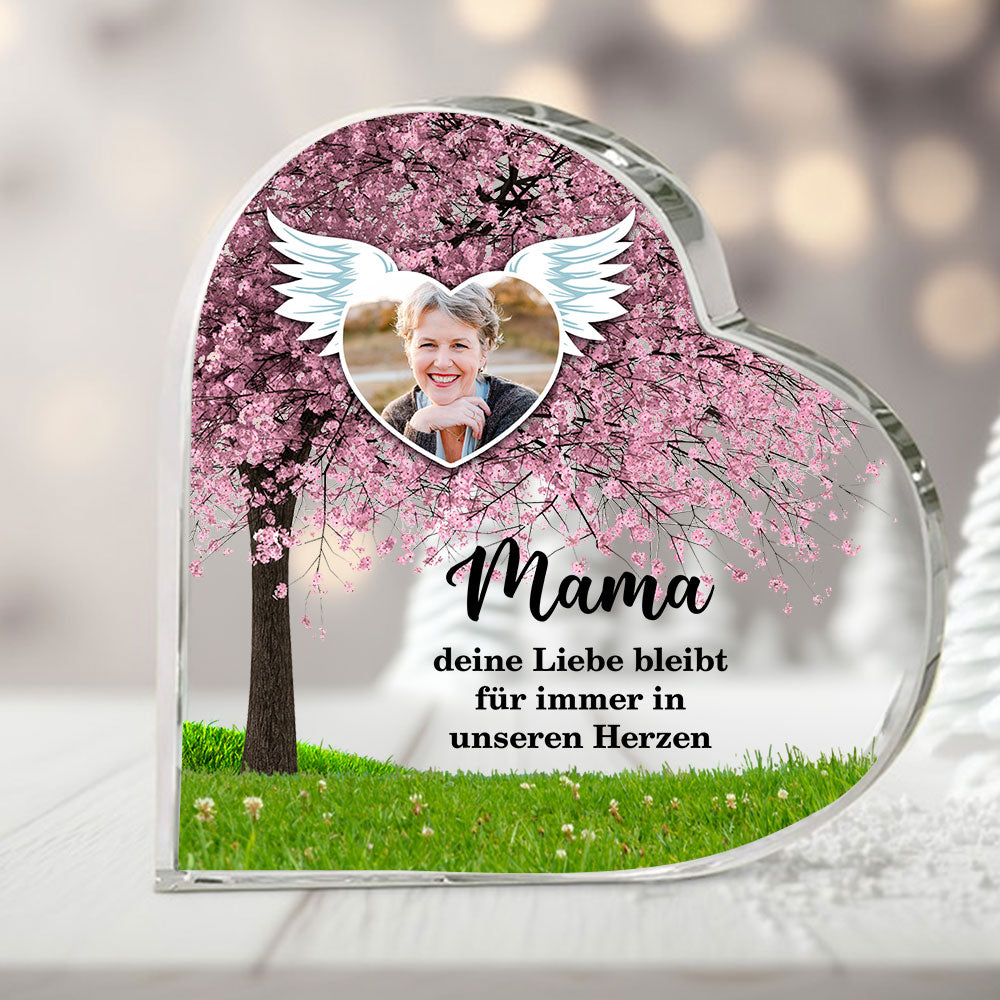 Familienbaum Acrylplakette mit Namen für Mama Oma - Personalisierte Acrylplakette mit Foto - Muttertagsgeschenke