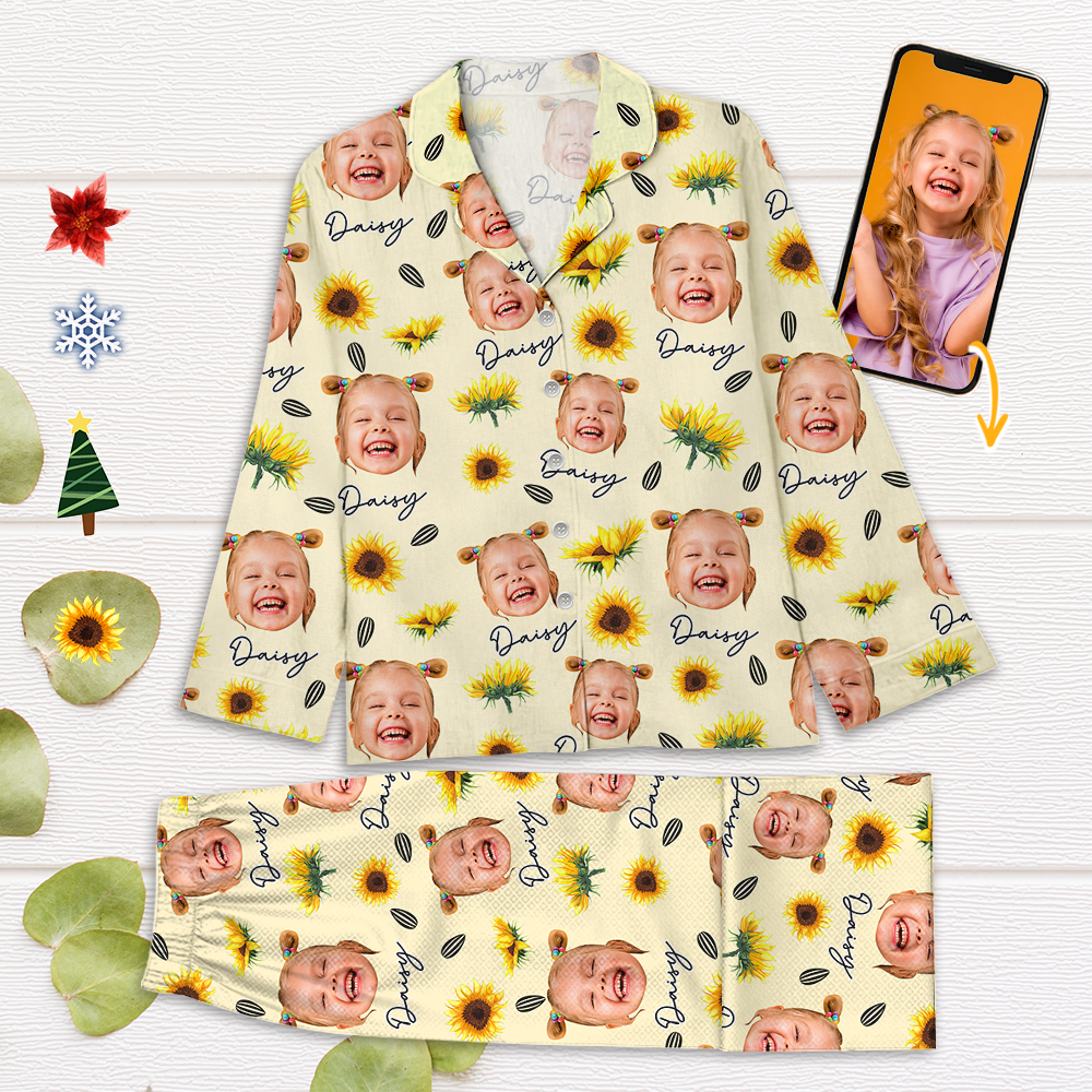 Personalisierte Foto-Weihnachtspyjamas – Passende Weihnachts-Pyjamas für die ganze Familie