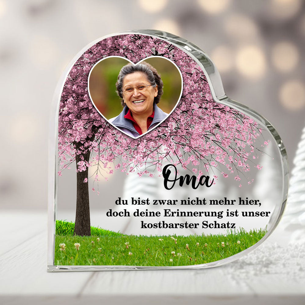 Familienbaum Acrylplakette mit Namen für Mama Oma - Personalisierte Acrylplakette mit Foto - Muttertagsgeschenke