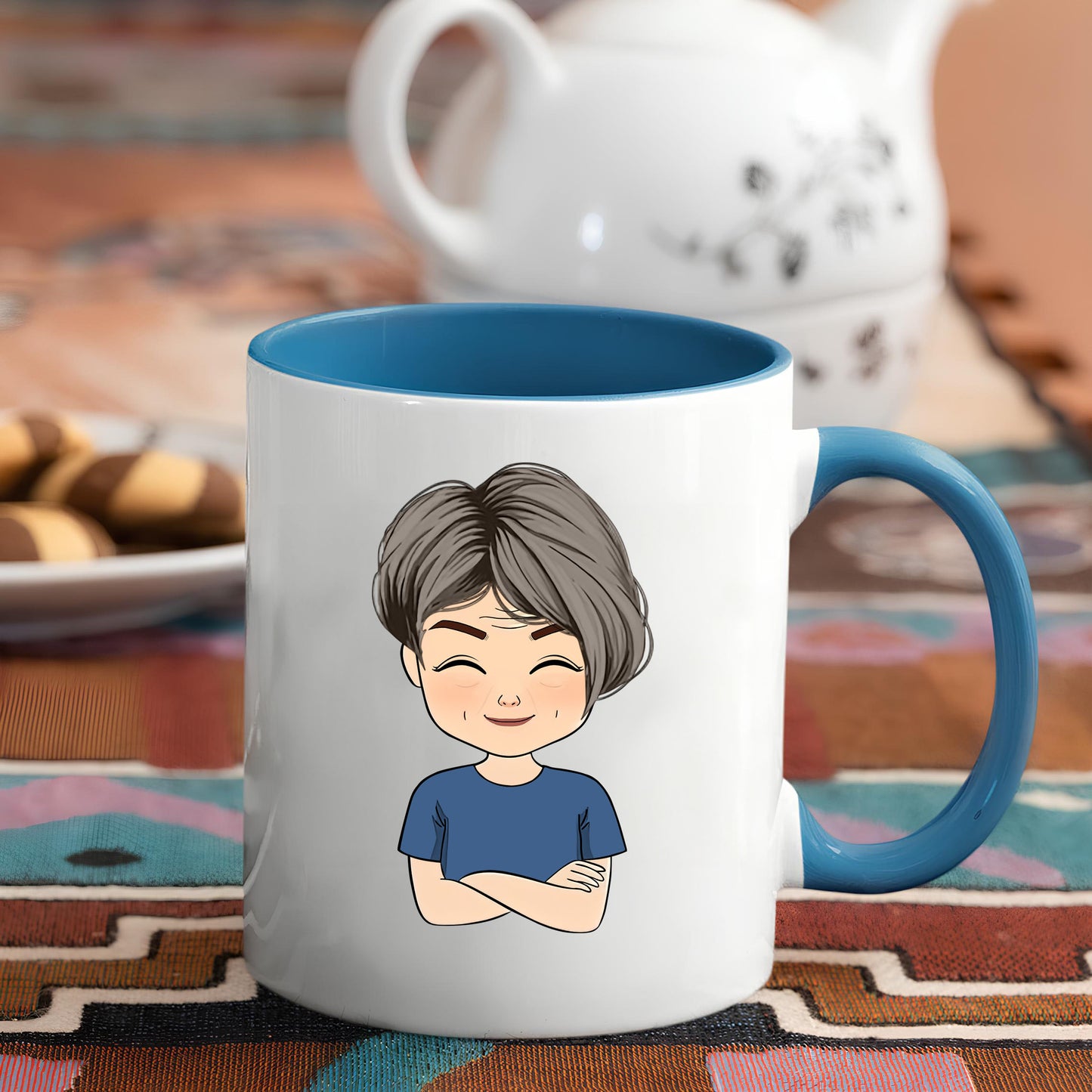 Personalisierte An Meine Oma Tasse - Individuelle Großmutter Tasse Mit Namen - Lustiges Geschenk für Ältere