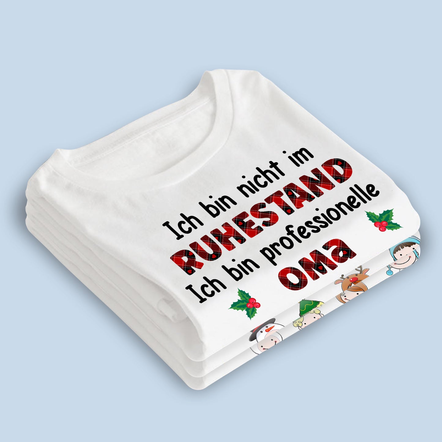 Personalisiertes Nicht Im Ruhestand T-Shirt - Individuelles T-Shirt für Mama Oma - Weihnachtsgeschenk für Mama Oma
