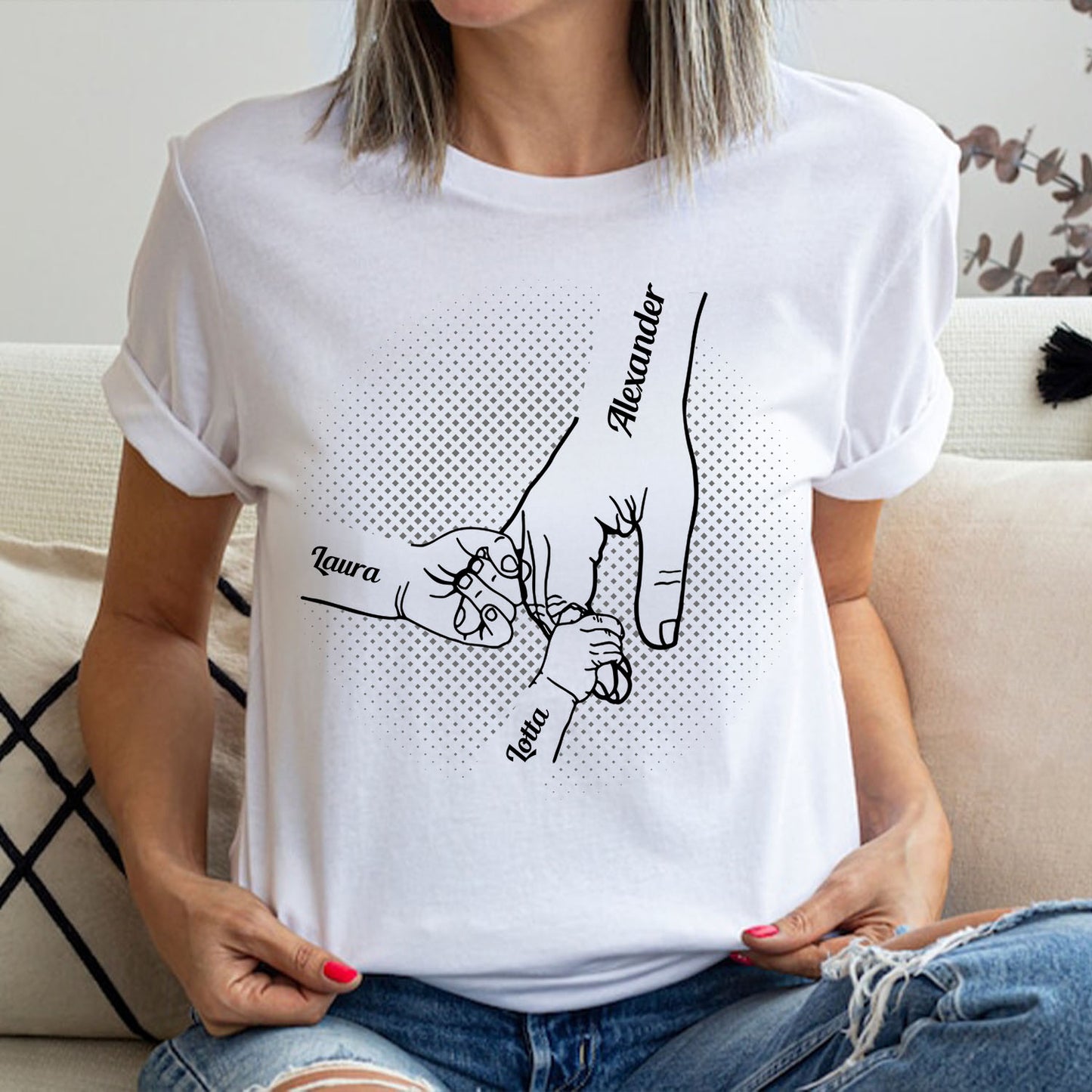 Dieser Papa gehört zu T-Shirt - Individuelles T-Shirt für Hundepapa - Weihnachtsgeschenk für Hundeliebhaber