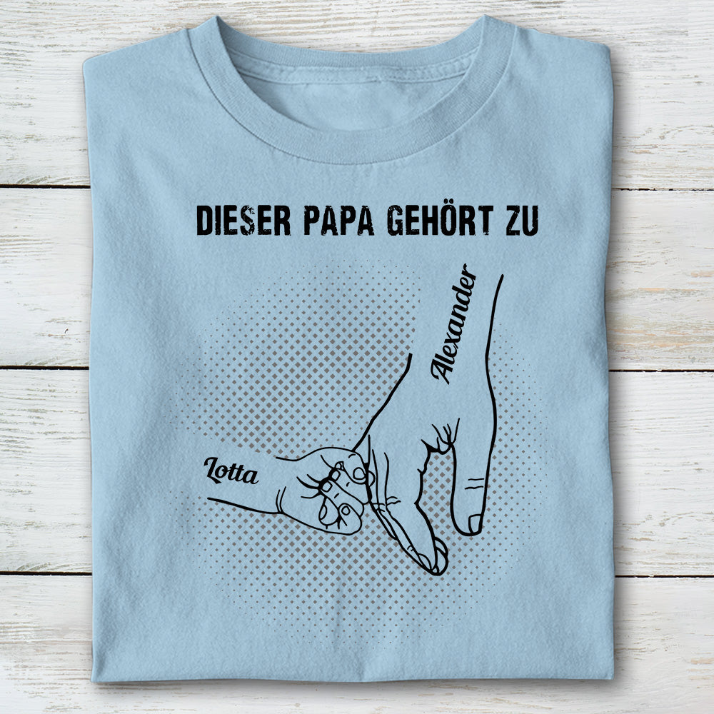 Dieser Papa gehört zu T-Shirt - Individuelles T-Shirt für Hundepapa - Weihnachtsgeschenk für Hundeliebhaber