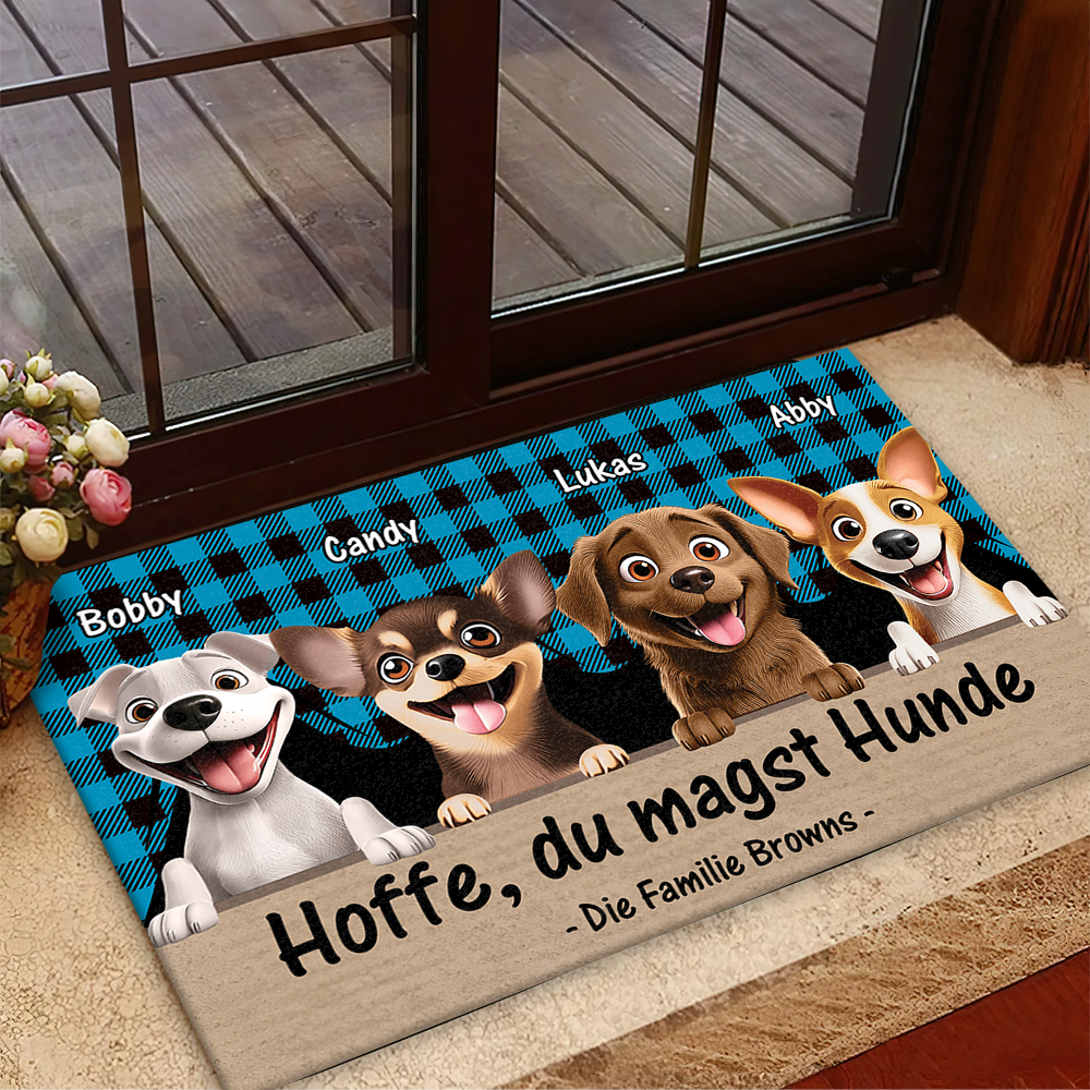 Hoffe, Du Magst Hunde - Individuelle Fußmatte Für Tierliebhaber - Geschenk Für Hundebesitzer Und Katzenliebhaber