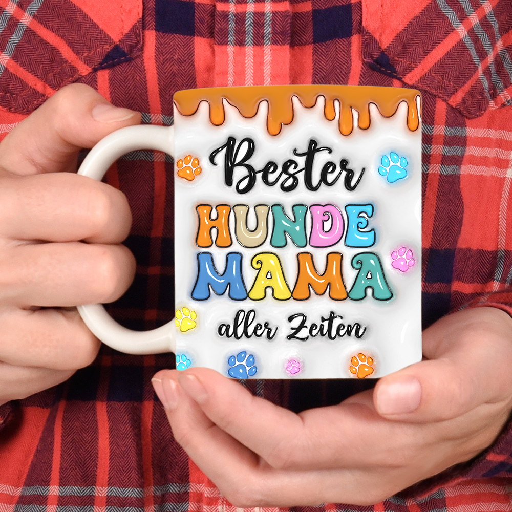Bester Hundemama aller Zeiten - Personalisierte individuelle Tasse