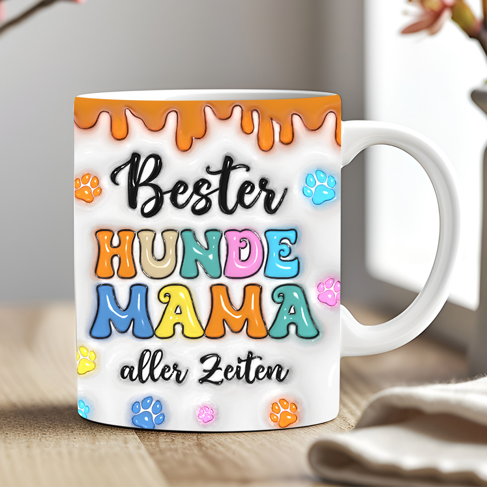 Bester Hundemama aller Zeiten - Personalisierte individuelle Tasse