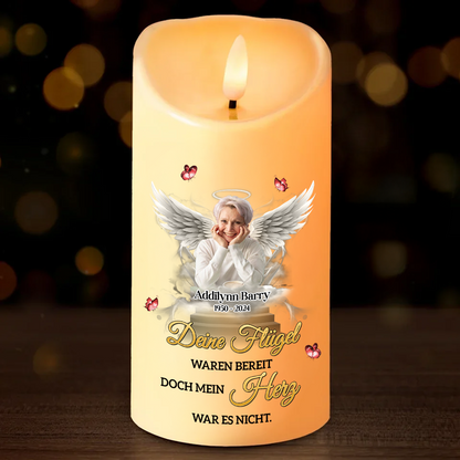 Ich Bin Immer Bei Dir - Personalisierte LED-Gedenkkerze - Weihnachtsgeschenk, Kondolenzgeschenk für Familienmitglieder