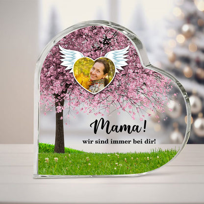 ﻿﻿Familienbaum Acrylplakette mit Namen für Mama Oma - Personalisierte Acrylplakette mit Foto - Muttertagsgeschenke