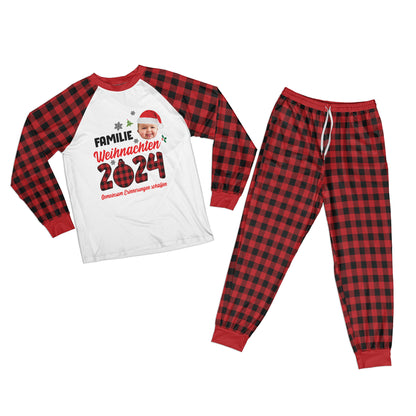 Personalisierte Familien-Weihnachtspyjamas mit Fotos – Gemeinsame Schlafshirts für unvergessliche Erinnerungen – Perfektes Weihnachtsgeschenk für die Familie