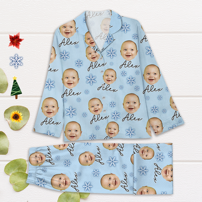 Personalisierte Foto-Weihnachtspyjamas – Passende Weihnachts-Pyjamas für die ganze Familie