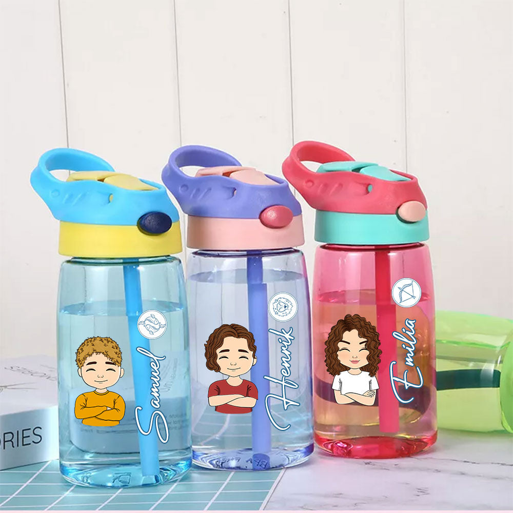 Kinder Trinkflaschen für Kindergarten Schule Ausflüge - Personalisierte Trinkflasche zur Einschulung - Babys Trinkflasche