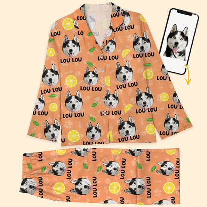 Personalisierte Weihnachts Flanell Mit Fotos Und Namen Für Hunde Und Katzen - Schlafshirt Für Haustierliebhaber