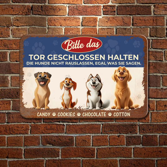Hier Wird Noch Richtig Geschraubt - Plaque En Métal Pour Amoureux Des Animaux