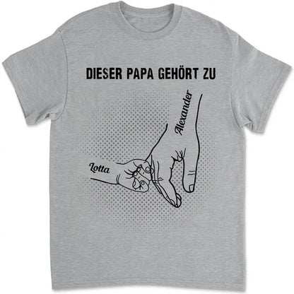 Dieser Papa gehört zu T-Shirt - Individuelles T-Shirt für Hundepapa - Weihnachtsgeschenk für Hundeliebhaber