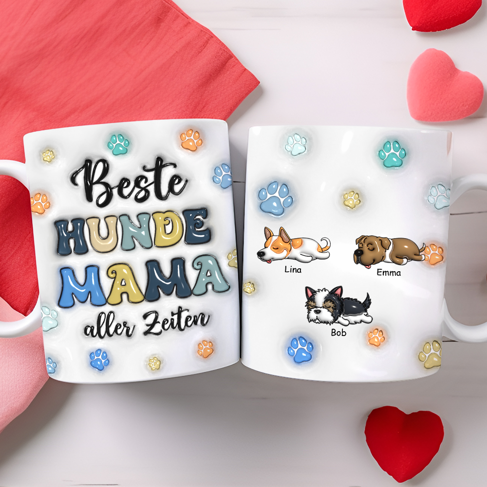 Bester Hundepapa aller Zeiten - Personalisierte individuelle Tasse