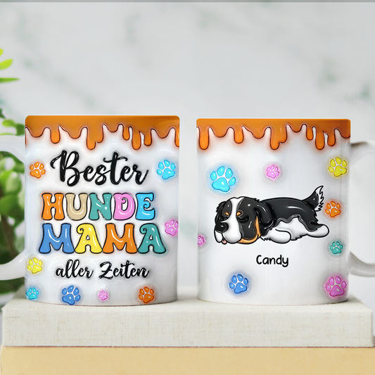 Bester Hundemama aller Zeiten - Personalisierte individuelle Tasse