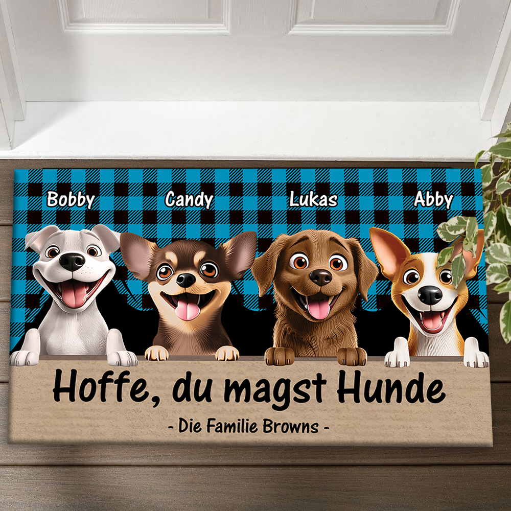 Hoffe, Du Magst Hunde - Individuelle Fußmatte Für Tierliebhaber - Geschenk Für Hundebesitzer Und Katzenliebhaber