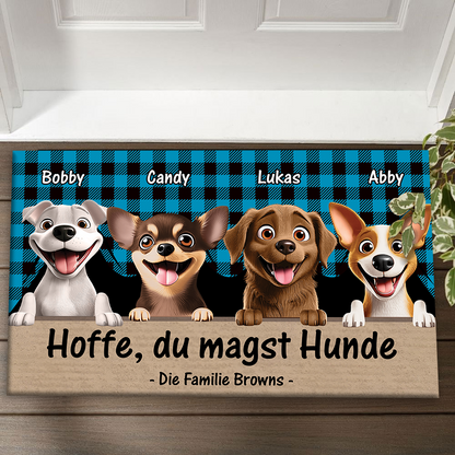 Hoffe, Du Magst Hunde - Individuelle Fußmatte Für Tierliebhaber - Geschenk Für Hundebesitzer Und Katzenliebhaber