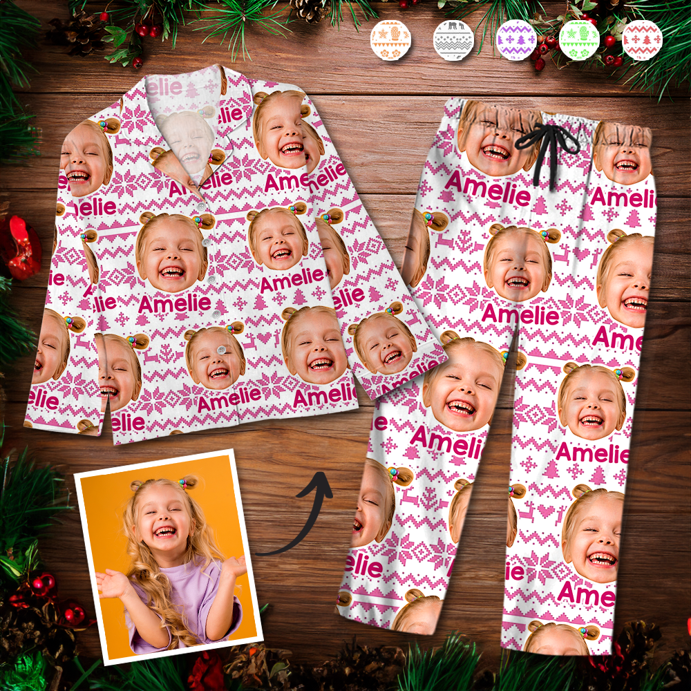 Individueller Foto-Pyjama – Personalisiertes Weihnachtsgeschenk für Hunde und Katzen für Tierliebhaber Schlafanzug