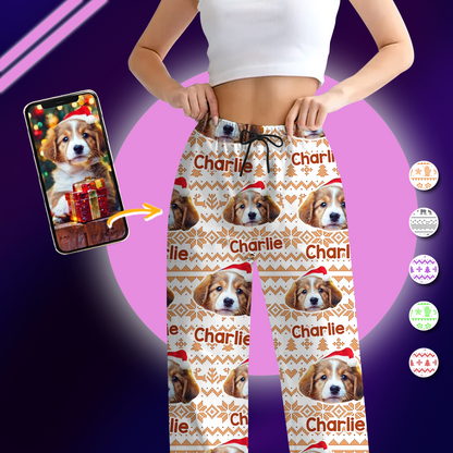 Individueller Foto-Pyjama – Personalisiertes Weihnachtsgeschenk für Hunde und Katzen für Tierliebhaber Schlafanzug