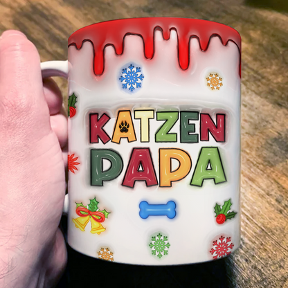 Personalisierte Katzenmama/Katzenpapa Tasse - Geschenke für Tierbesitzer - Tierliebhaber - Katzenliebhaber Tasse