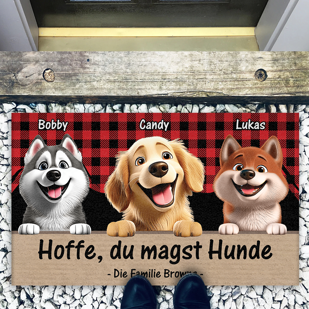 Hoffe, Du Magst Hunde - Individuelle Fußmatte Für Tierliebhaber - Geschenk Für Hundebesitzer Und Katzenliebhaber