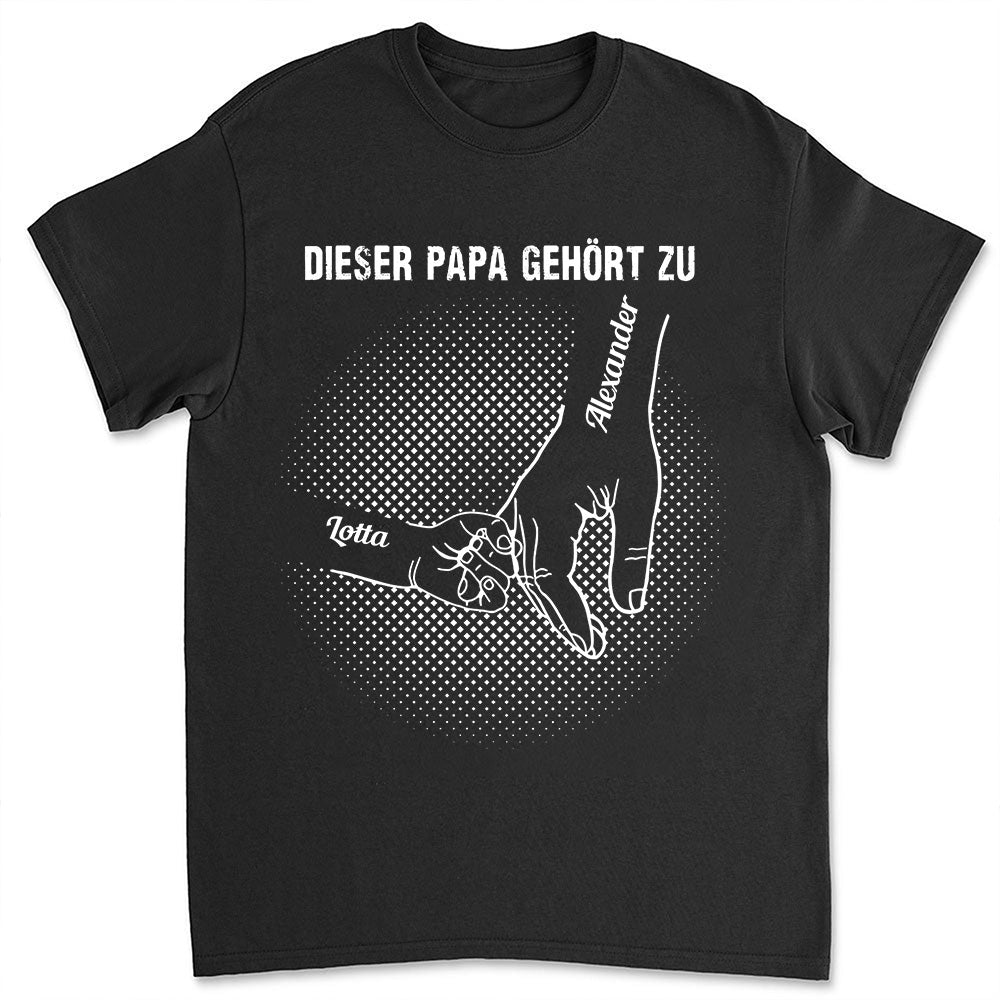 Dieser Papa gehört zu T-Shirt - Individuelles T-Shirt für Hundepapa - Weihnachtsgeschenk für Hundeliebhaber